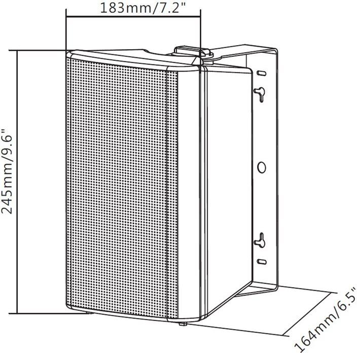 Vision SP-1900P 5,25" Aktivlautsprecher-Paar 2 x 30 W Weiß