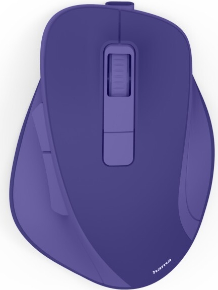 Hama Funkmaus WM-500 ergonomisch ohne Klickgeräusch Akku Blau (00173083)