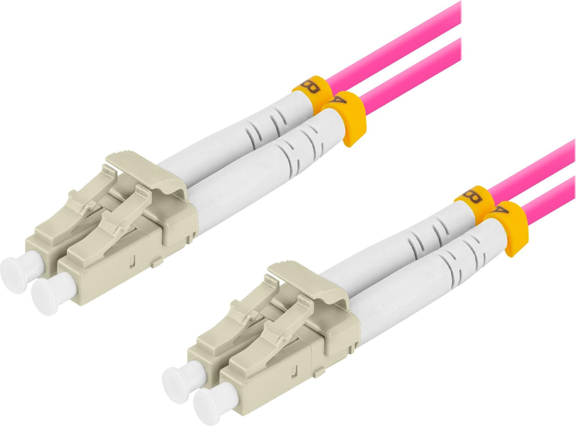 Lanberg Fiber Patchk. MM LC/UPC-LC/UPC DUPLEX OM4 50/125 (FO-LULU-MD41-0100-VT)