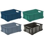 keeeper Aufbewahrungsbox Euro-Box L "bruno eco", graphite Farbe: eco-graphite, 20 Liter, aus 100% Recyclingkunststoff, - 1 Stück (1545683300000)