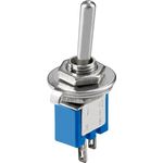 Wentronic Goobay Kippschalter Subminiatur, Blau - EIN-AUS, 2 Pins, blaues Gehäuse (10013)