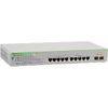 Allied Telesis AT GS950/10PS V2 - Switch - Smart - 8 x 10/100/1000 (PoE+) + 2 x 1000Base-X - Desktop, an Rack montierbar, wandmontierbar - PoE+ (75 W)