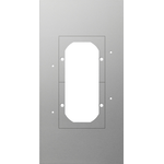 GIRA 1297 00. Produktfarbe: Silber, Material: Aluminium, Design: konventionell. Breite: 130 mm, Höhe: 253 mm (129700)