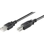 MicroConnect USB2.0 LSZH A-B 3m M-M, BLACK (USBAB3B-LSZH)