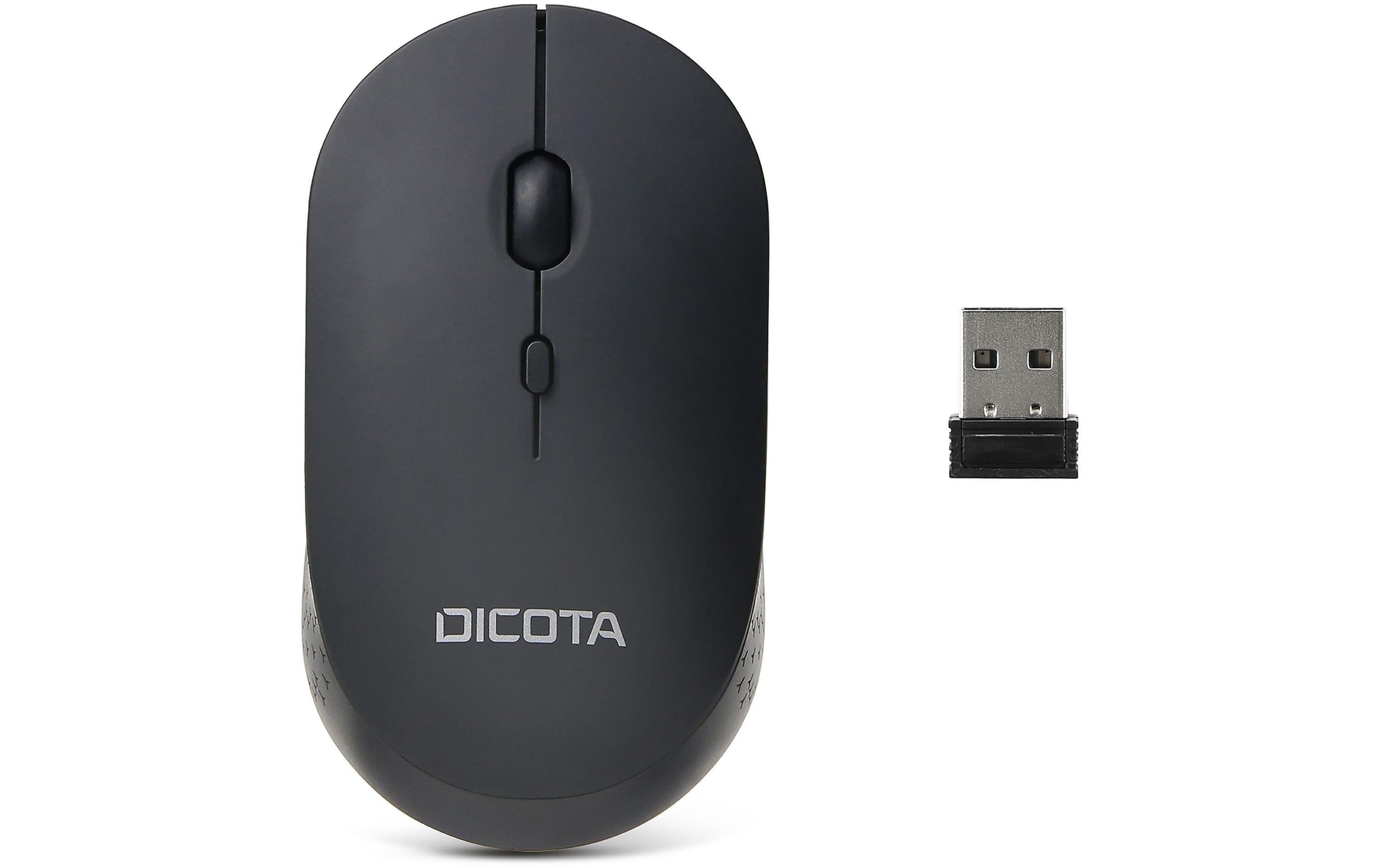 DICOTA Silent V2 Kabellose Maus 2,4 GHz Schwarz
