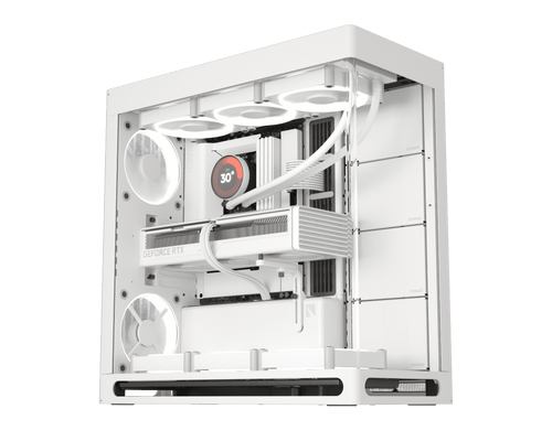 HAVN HS 420 Midi-Tower E-ATX PC-Gehäuse Tempered Glass Weiß