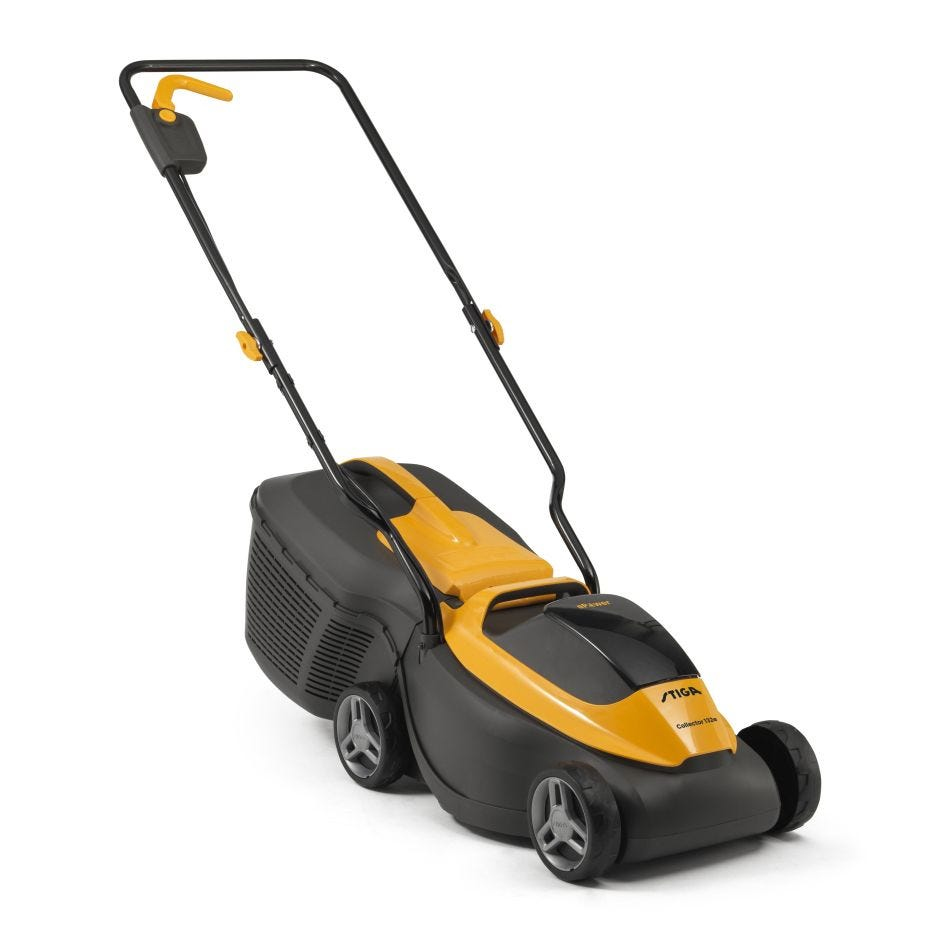 STIGA Collector 132e Akku-Rasenmäher 20 V 30 cm Schnittbreite Schwarz, Gelb