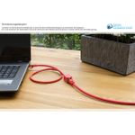 RNS® Patchkabelverlängerung mit Rastnasenschutz, Cat. 6, S/FTP, PiMF, PVC, 250MHz, OFC, CU, rot, 0,5m, Good Connections® (8063VR-005R)