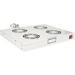 ROLINE 19 Zoll Dachlüftereinheit 4 Lüfte Thermostat grau (26.21.0107)