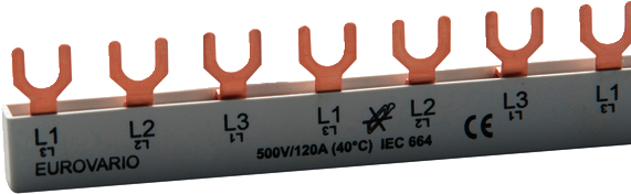 DOEPKE Sammelschiene 3ph. EV-SG3.11.120 Gabelschuh 120A,11 TE EV-SG3.11.120 (09920190)