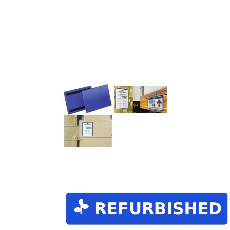 DURABLE Magnetische Etikettentasche 1/3 A4 quer 1 Pg. Ã 50 Stück 175807 (B-Ware)