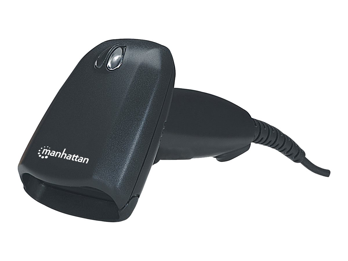 Manhattan Long Range CCD Barcode-Scanner 500 Scans/Sek. USB Schwarz