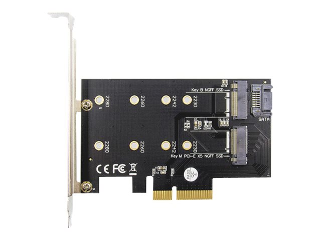 Digitus DS-33170 M.2 NGFF/NVMe SSD PCIe 3.0 x4 Add-On Karte Schwarz
