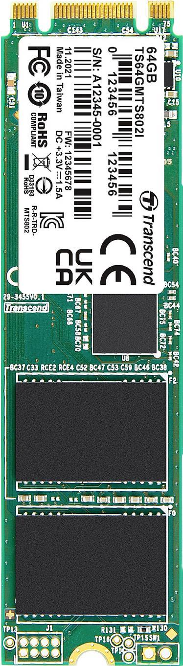 MTS802I 64 GB Interne M.2 PCIe NVMe SSD 2280 SATA III Retail (TS64GMTS802I)