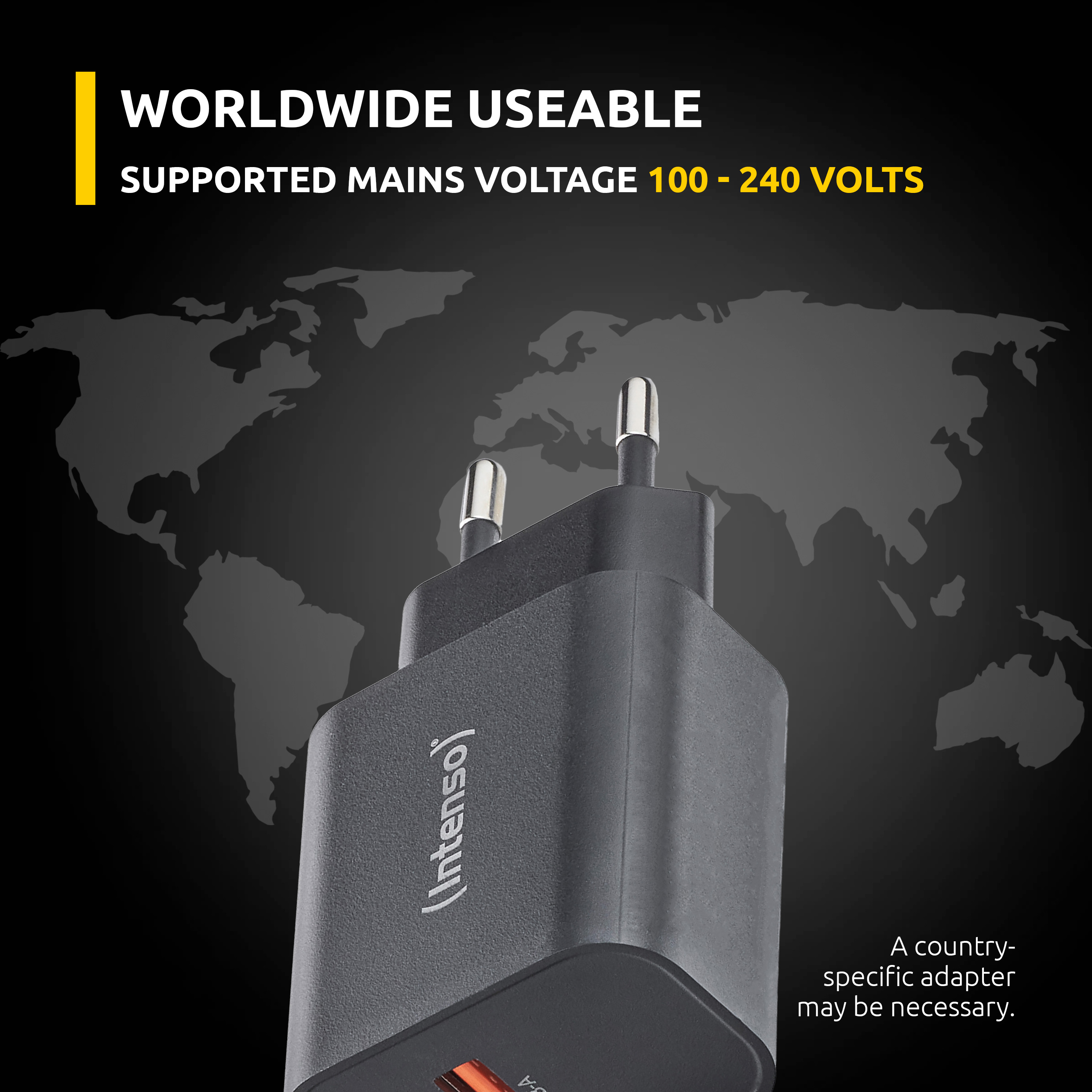 Intenso Power Adapter W30AC USB-Netzteil 30 W Schwarz
