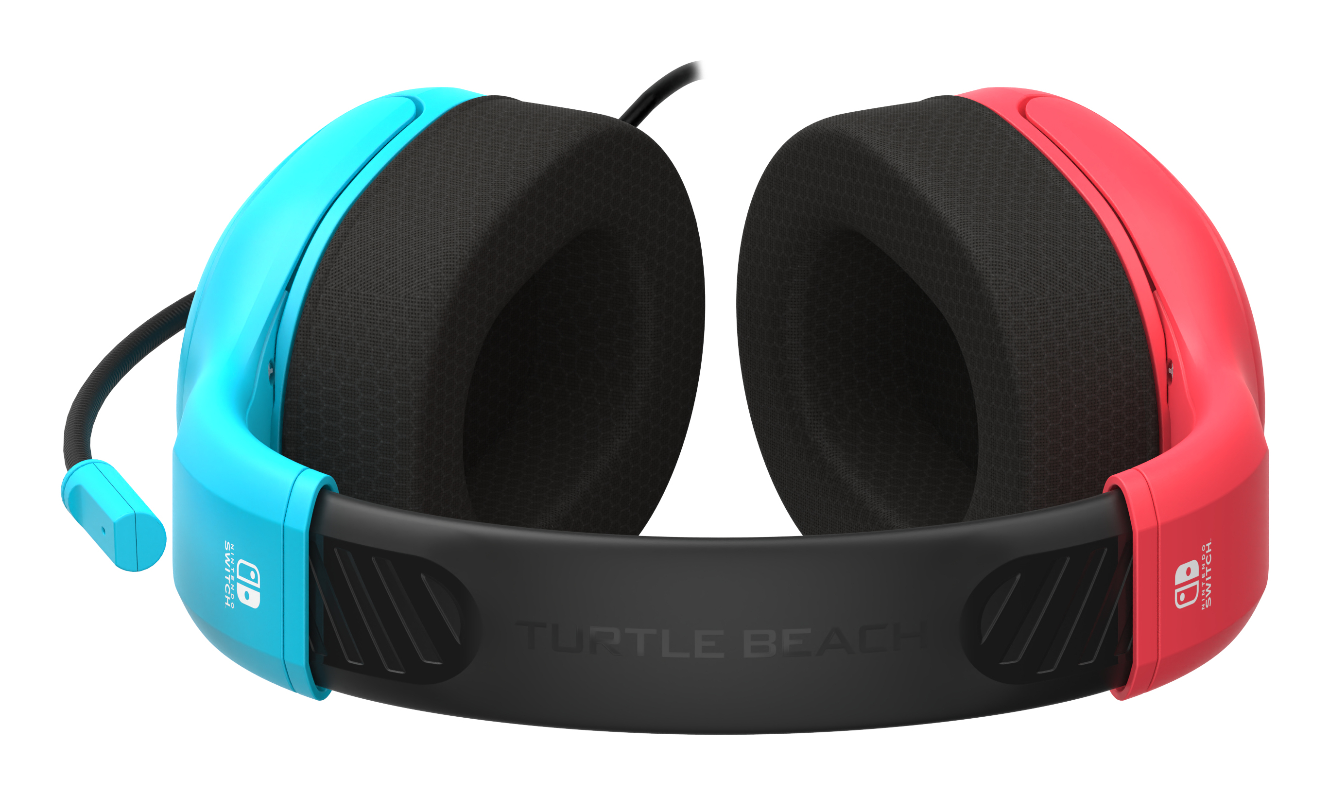 Turtle Beach Airlite Fit Kabelgebundener Gaming-Kopfhörer mit Boom-Mikrofon Schwarz, Blau, Rot