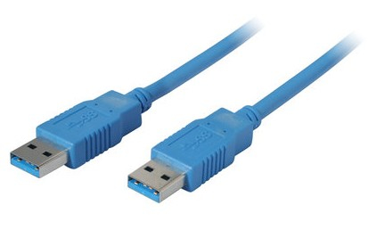 S/CONN maximum connectivity S-Conn USB 3.0 Kabel USB A auf USB A 3 m Blau