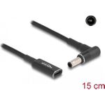 Delock Netzteil 24 pin USB-C (W) zu Gleischstromstecker 5,5 x 3.0 mm (M) gewinkelt (60042)