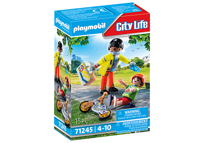 Playmobil City Life Sanitäter mit Patient (71245)