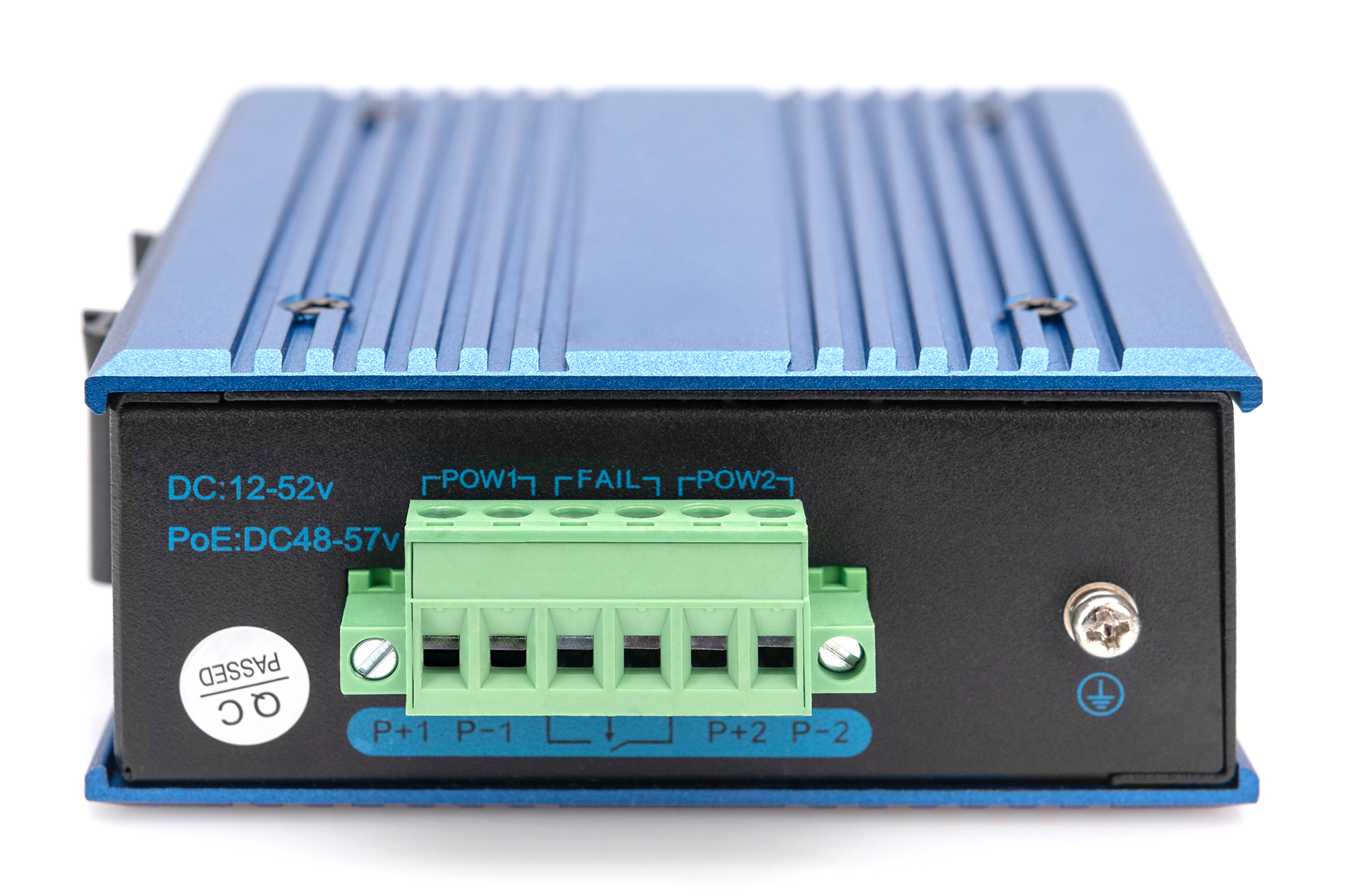 Digitus DN-651130 Industrial Ethernet Switch 4 Ports 1 SFP Schwarz, Blau