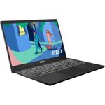 MSI Modern 15 B7M-463 15.6" Full HD Notebook AMD Ryzen 5 7430U 16 GB 512 GB SSD QWERTZ Schwarz