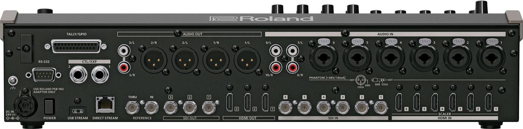 Roland VR-120HD 4-Kanal Streaming AV-Mixer 7" Touchscreen HD-SDI HDMI Schwarz