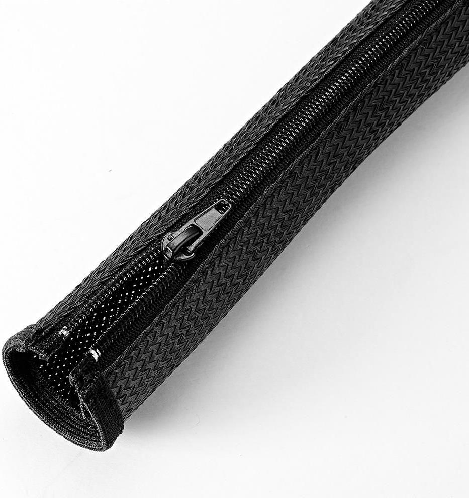 Vivolink PROZIPSLEEVE2018. Produktfarbe: Schwarz, Material: Polyester. Durchmesser: 2 cm, Länge (mm): 1800 mm (PROZIPSLEEVE2018)