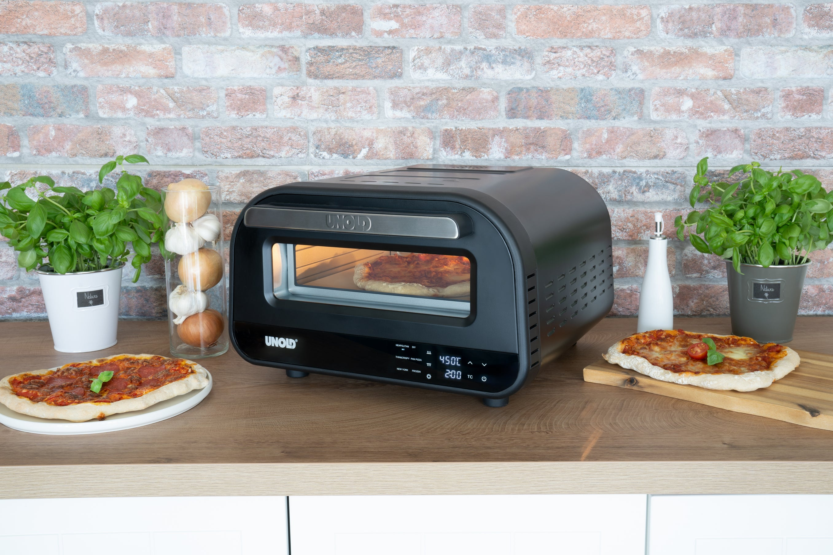Unold Don Luigi Pizzaofen 1700 W Timerfunktion Schwarz