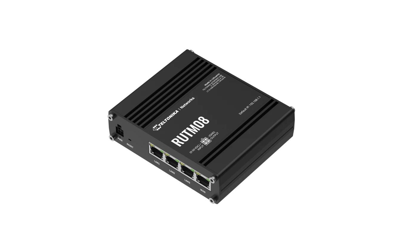 Teltonika RUTM08 Router 1 Gbps Schwarz