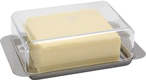 APS Butterdose, aus Edelstahl mit aromadichtem Kunststoff-Deckel, transparent (63)