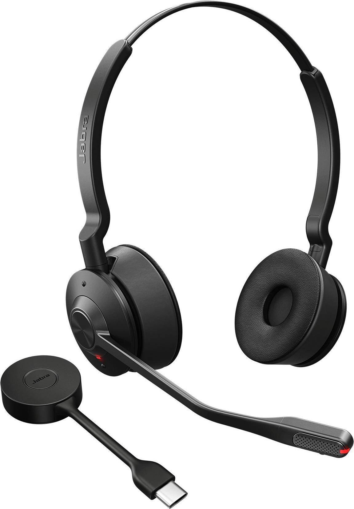Jabra Engage 55 SE Stereo On-Ear Headset DECT USB-C Schwarz