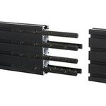 B-TECH Verlängerungskit Schienen für BT8390/schwarz/6 Stück (BT8390-EXT/B)