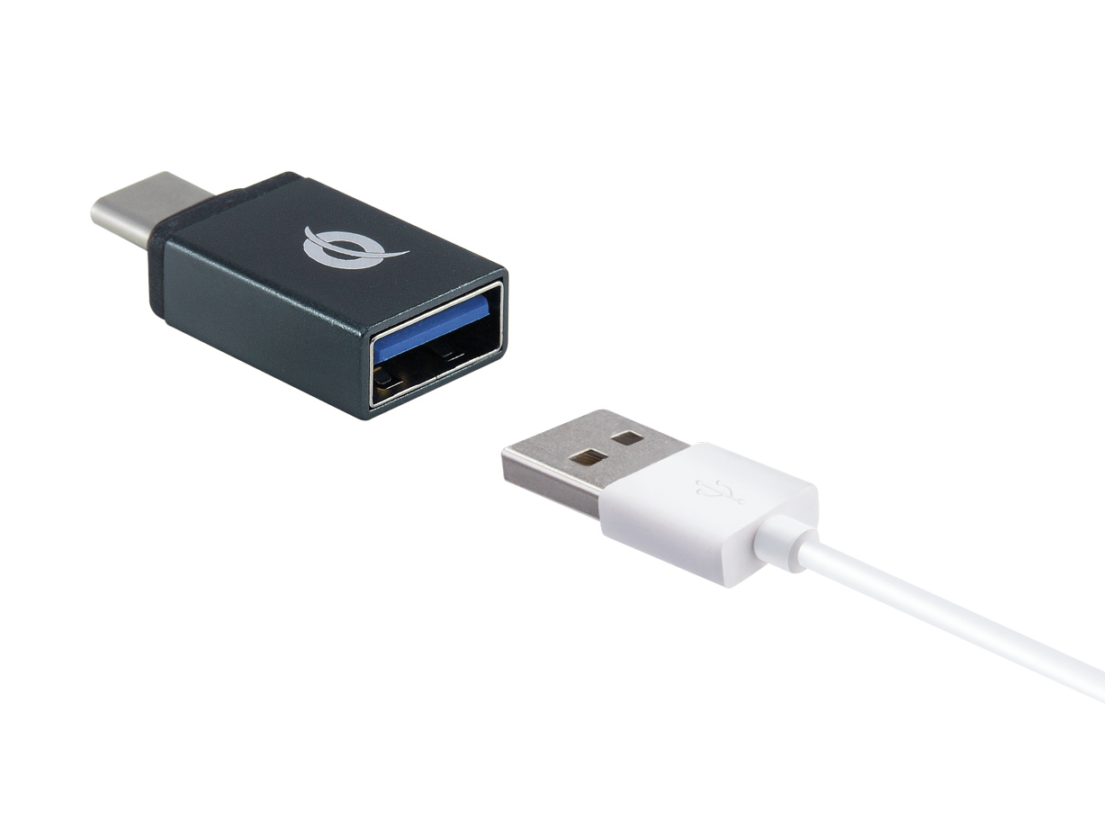 Conceptronic DONN DONN03G OTG-Adapter USB 3.1 Gen 1 Schwarz