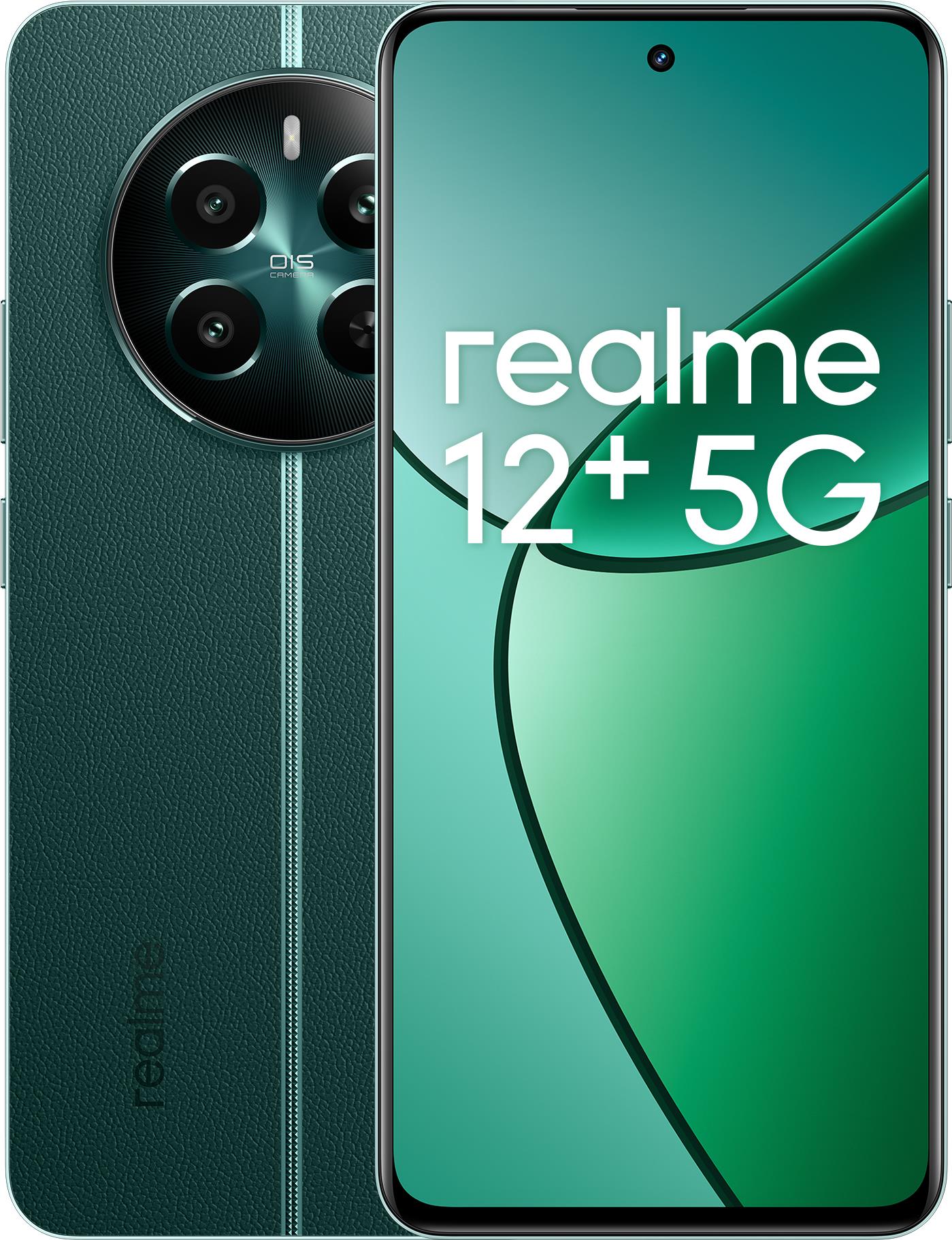 realme 12+ 16,9 cm (6.67") Dual-SIM Android 14 5G USB Typ-C 12 GB 512 GB 5000 mAh Grün (RMX3867 Pioneer Green)