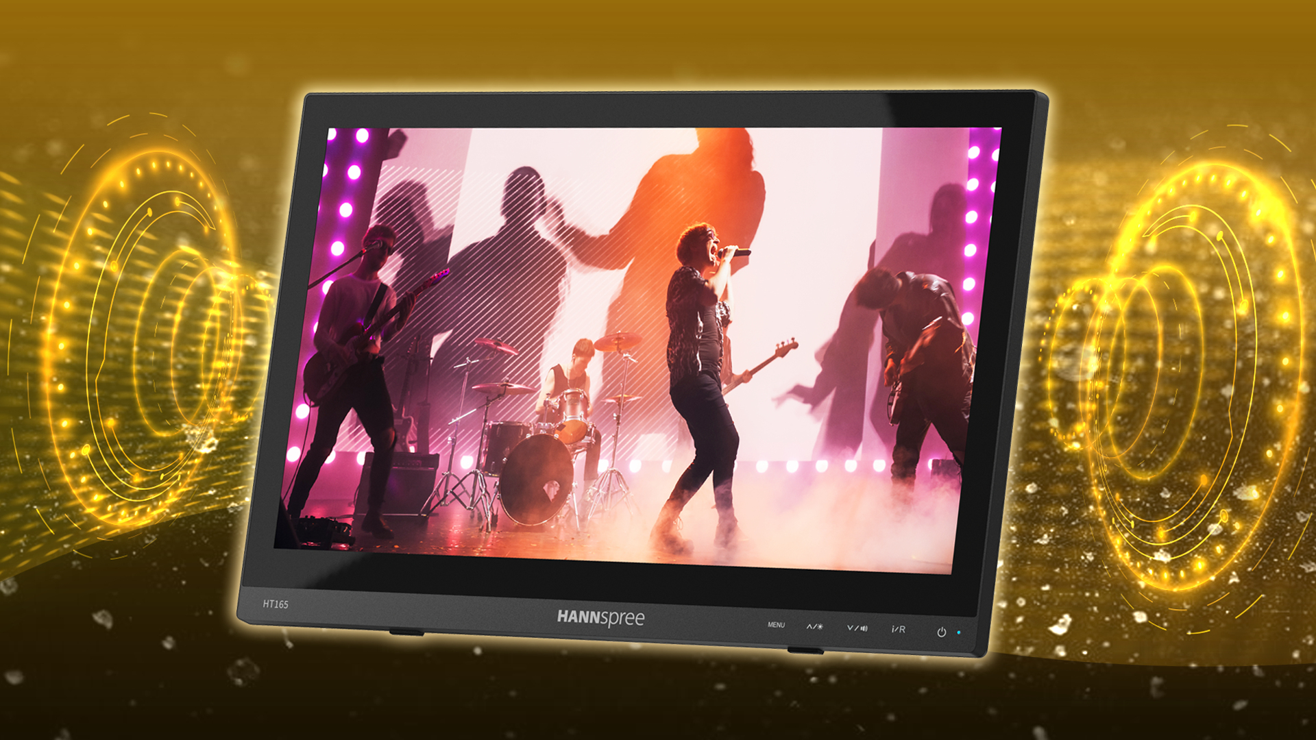 Hannspree HT165HPB 15,6" Full HD IPS Touchscreen LED-Monitor HDMI VGA Schwarz