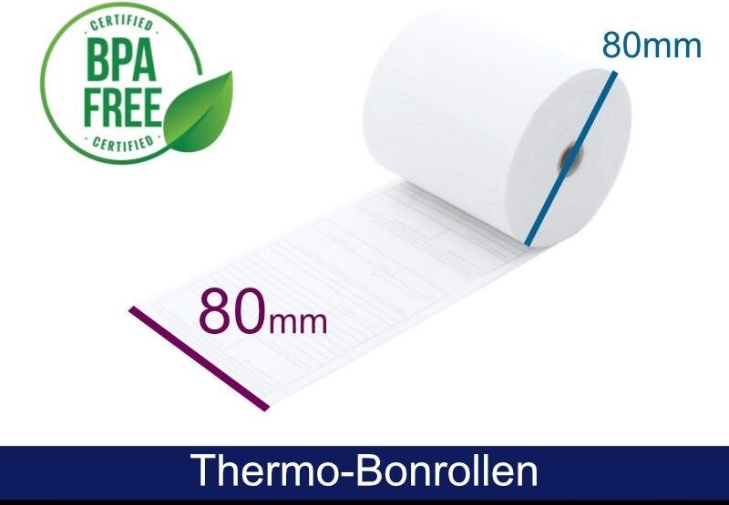 ARTDEV Thermorolle - 80 80 12 (B/D(max.)/K) mit Bewirtungstext, 80m, 48g (ADT808012-BT-30-48)