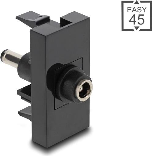 Delock Easy 45 Modul DC 5.5 x 2.5 mm Buchse zu 5.5 2.1 Stecker (90962)