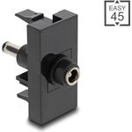 Delock Easy 45 Modul DC 5.5 x 2.5 mm Buchse zu 5.5 2.1 Stecker (90962)