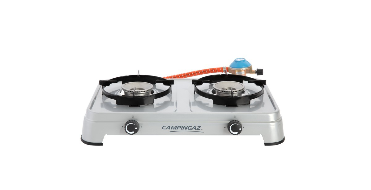Coleman Camping Cook CV Tischkocher 2-flammig Grau