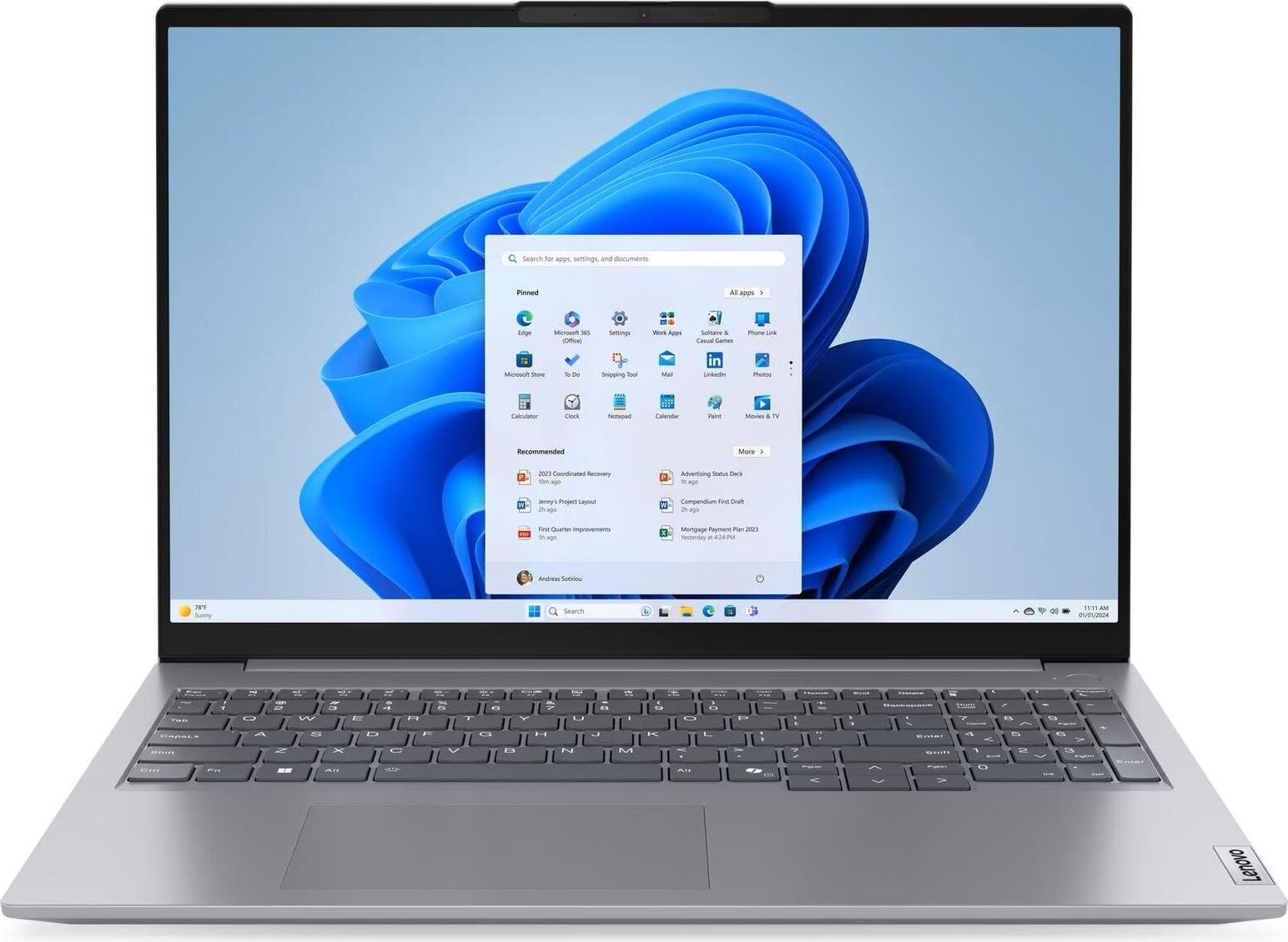 Lenovo ThinkBook 16 G7 ARP 21MW 16" AMD Ryzen 7 7735HS 32 GB RAM 1 TB SSD Arctic Grey
