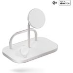 Zens Aluminium Series 4 in 1 Wireless Charger + Watch mit Netzteil 65W | 1x 60W USB-C + 1x 15W | Qi2 | weiß | ZEDC29W/00 (ZEDC29W/00)