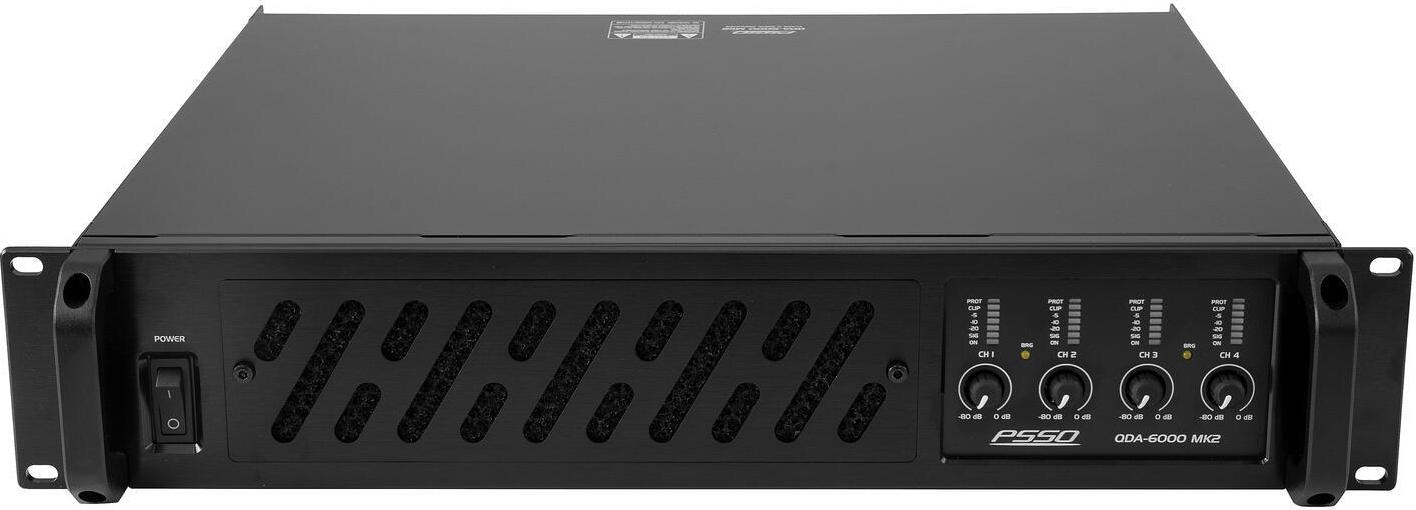 PSSO QDA-6000 MK2 4-Kanal-Endstufe Class D 4 x 1500 W RMS (4 Ohm) SMPS