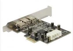 Delock PCI Express Karte > 2 x extern FireWire B + 1 x extern FireWire A (89153) (B-Ware)