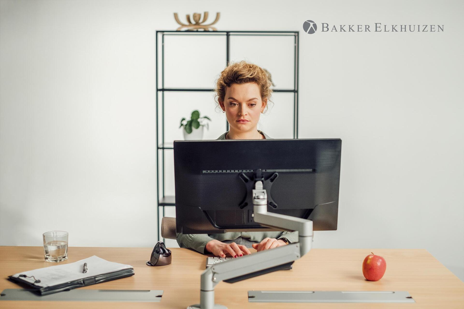 BakkerElkhuizen Evoluent D Large Vertikale Maus RF Wireless 3200 DPI Schwarz, Grau, Silber
