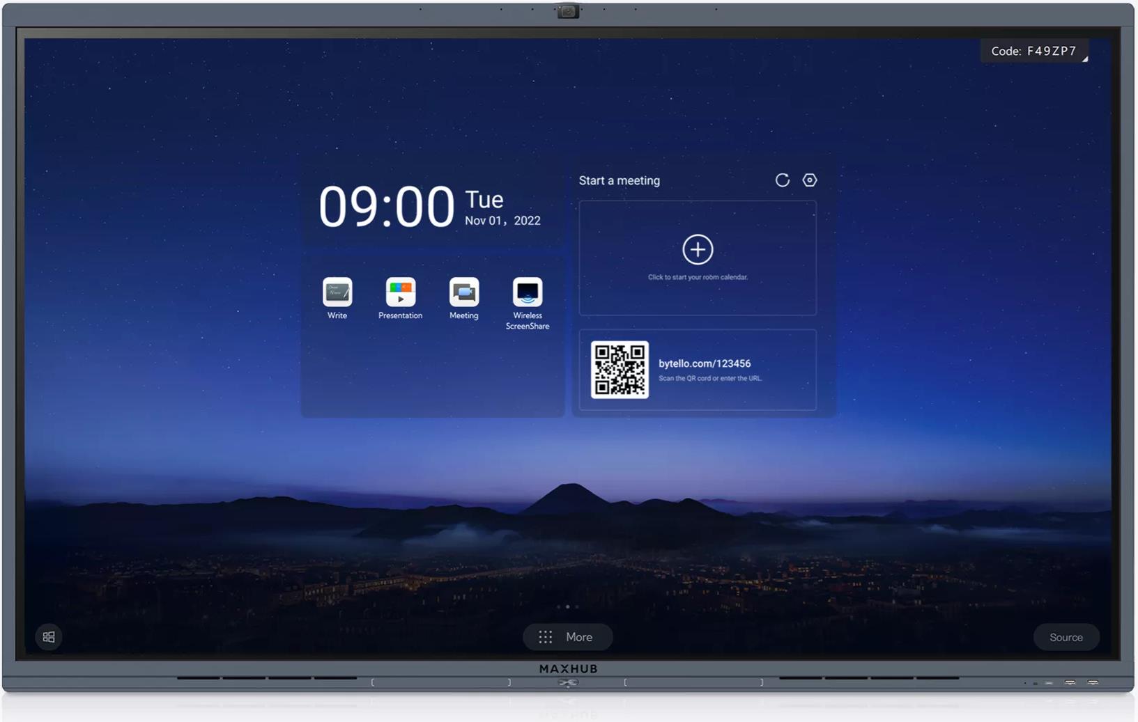 MAXHUB V6 C6530 Smart-Display 65" IPS 3840 x 2160 HDMI USB-C Schwarz