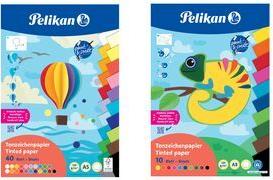 Pelikan Tonpapierblock, DIN A5, 40 Blatt, farbig sortiert Karton 120 g/qm, kopfgeleimt, sortiert in 21 Farben - 1 Stück (300002259)