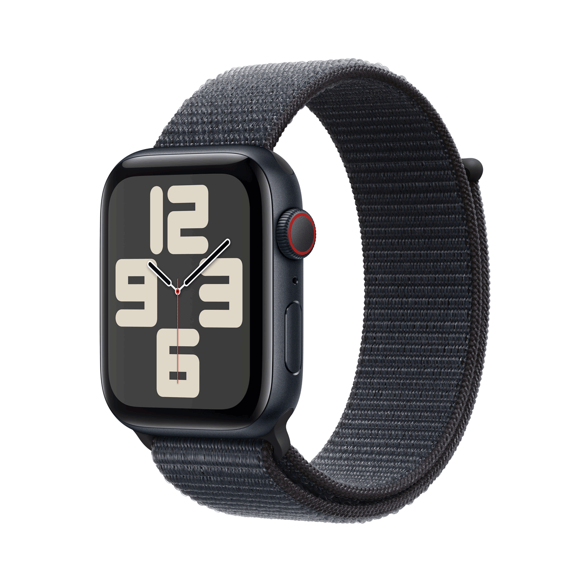 Apple Watch SE GPS Cellular 44mm Midnight Aluminium Case mit Ink Sport Band MXGN3QF A