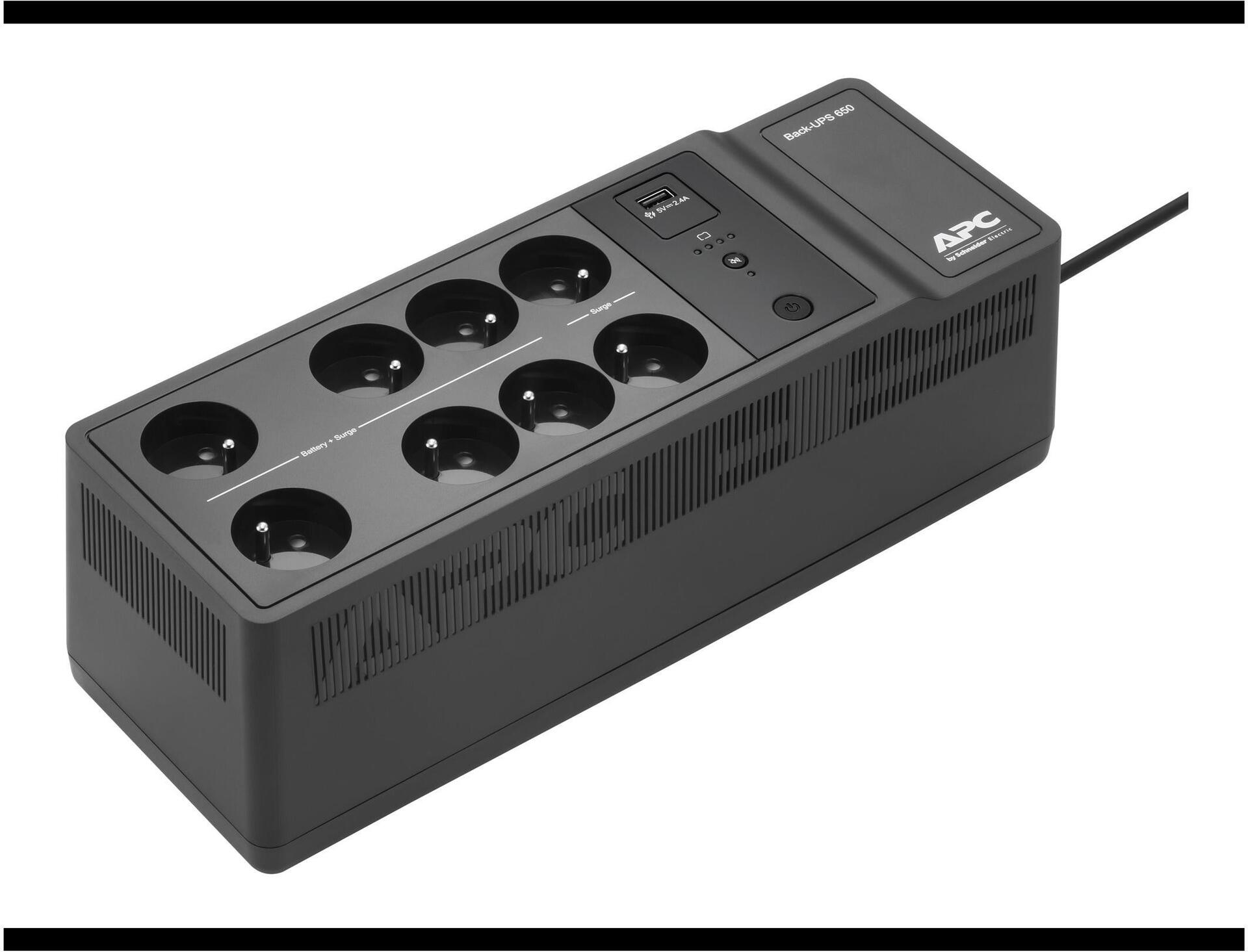 APC Back-UPS BE650G2-FR USV 650 VA 400 W Schwarz
