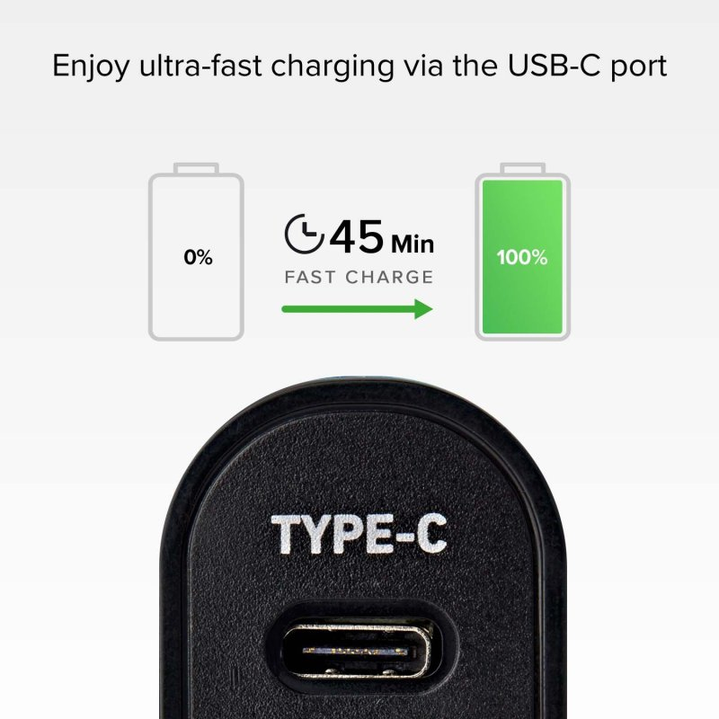 SBS TECRTC1USB2AUL KFZ-Ladegerät USB-C 5 V Schwarz