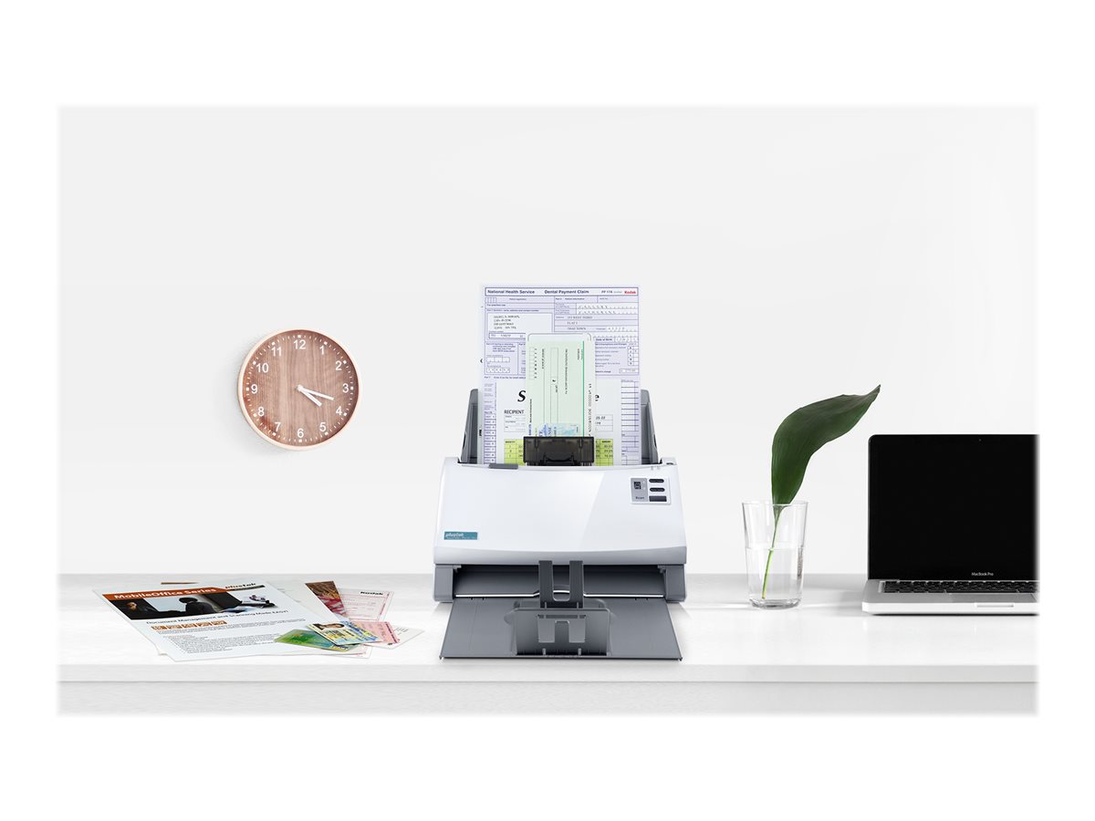 Plustek SmartOffice PS456U Plus Dokumentenscanner 600 dpi Duplex ADF USB 2.0 Grau, Weiß